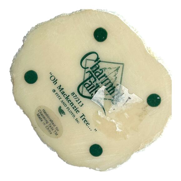 Charming Tails Figurine Fitz & Floyd Oh Mackenzie Tree Christmas Holiday Decor - Picture 7 of 7